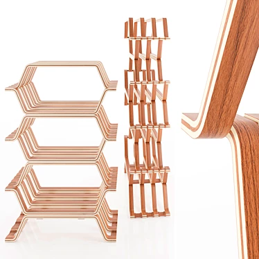 Modern Molteni Bookcase: Elegant and Functional 3D model image 1 