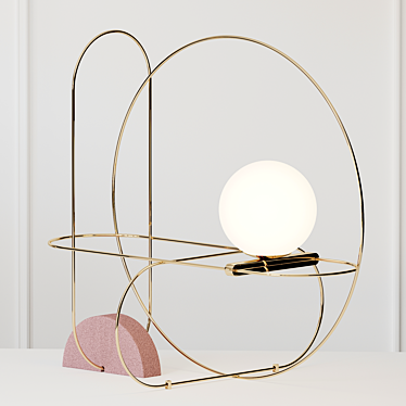 SETAREH - Fontana Arte Table Lamp 3D model image 1 