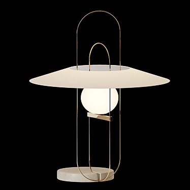 Elegant Setareh Table Lamp: Fontana Arte 3D model image 1 