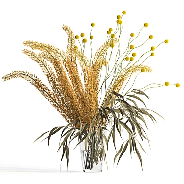 Eremurus & eucalyptus & craspedia bouquet