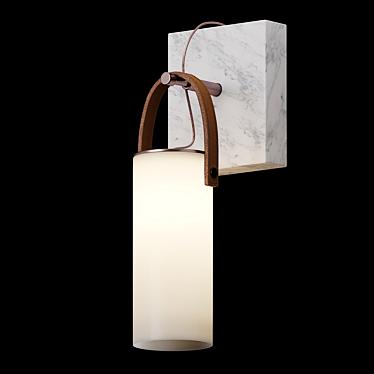 GALERIE Blown Glass Wall Lamp 3D model image 1 