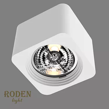 RODEN-light RD-252 AR-111 Surface Mount Gypsum Lamp 3D model image 1 