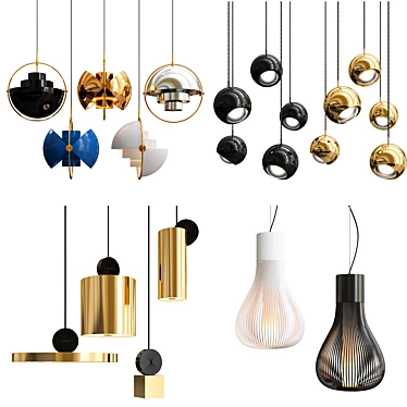 Title: Modern Pendant Lights Collection 3D model image 1 