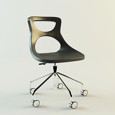 Sleek Swivel Chair: Supersonic 3D model image 1 