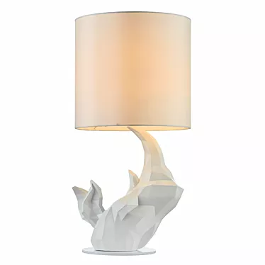 Modern White Table Lamp Nashorn 3D model image 1 