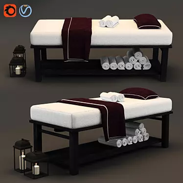 Luxury Spa Massage Table - TurboSmooth for Enhanced Detail 3D model image 1 