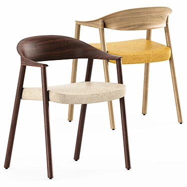 Elegant Hera Chair 3D model image 1 