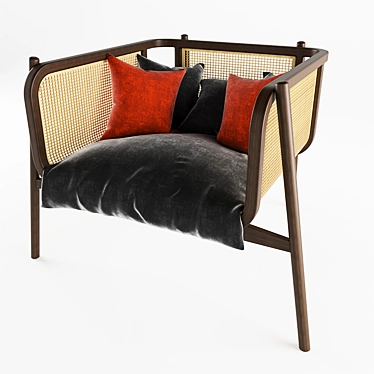 Elegant Armchair for Modern Interiors 3D model image 1 