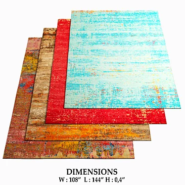 Jan Kath Artwork 20 Blue Rugs 3D model image 1 