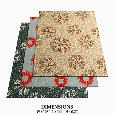 Floorfashion Kamiks Rugs - Stylish and Versatile 3D model image 1 