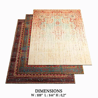 Erased Heritage Rugs - Kirman Robson Vendetta 3D model image 1 