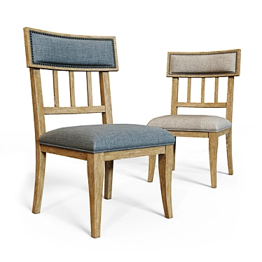 Elegant Ollesburg Dining Chairs 3D model image 1 