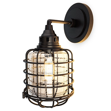 Connell Industrial Wall Lamp 3D model image 1 