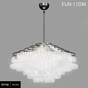 Modern Fun Chandelier 3D model image 1 