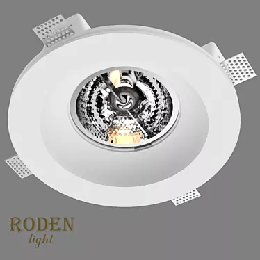 Gypsum Cut-In Lamp: RODEN-light RD-256 AR-111 3D model image 1 