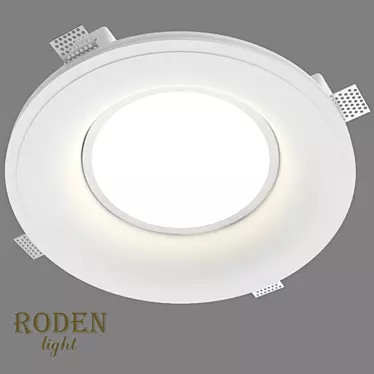 RODEN-light RD-260: Surface Mounted Gypsum LED Lamp 3D model image 1 