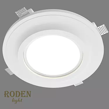 Roden-Light OM Mortise Plaster Lamp 3D model image 1 