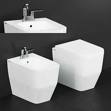 Flaminia Terra: Stylish WC & Bidet 3D model image 1 