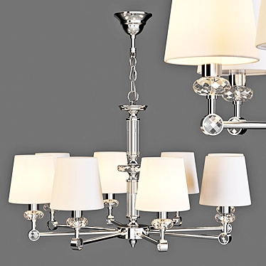 Maytoni Riverside Chandelier- Elegant Lighting Masterpiece 3D model image 1 