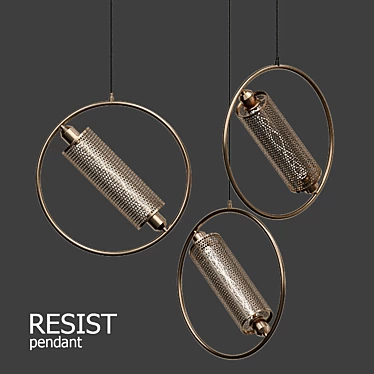 Resist Pendant Lamp: Contemporary Lighting Solution 3D model image 1 