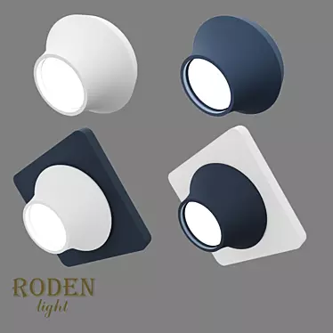 Modular Plaster Lamp with Built-in Frame - RODEN-light RD-400 3D model image 1 