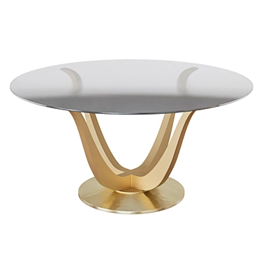 Caracole Rounding Up Dining Table: Sleek Design & Superior Craftsmanship 3D model image 1 