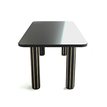 Art Deco Dining Table 3D model image 1 