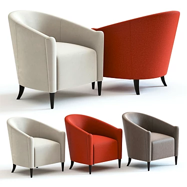 Luxury Greco Armchair in 3D - 3 Colors 3D model image 1 