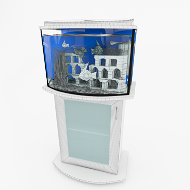 Aquarium and Cupboard Combo: AquaPlus STD 3D model image 1 