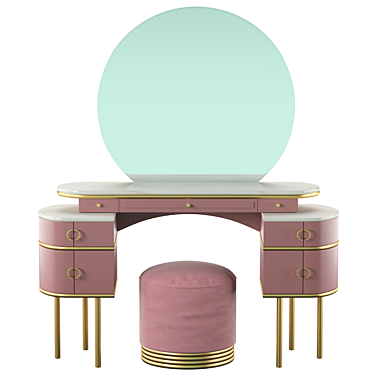 Elegant Zelda Vanity Table by Devon & Devon 3D model image 1 