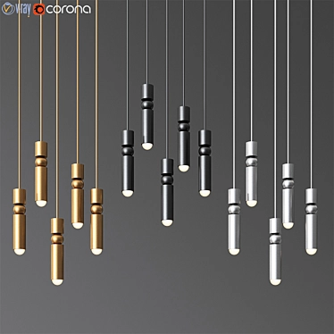 Sleek Fulcrum Light: A Lee Broom Masterpiece 3D model image 1 