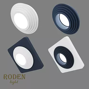 RODEN-light RD-404: Modular Plaster Lamp 3D model image 1 