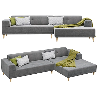 Modern Corner Sofa freistil 189 3D model image 1 