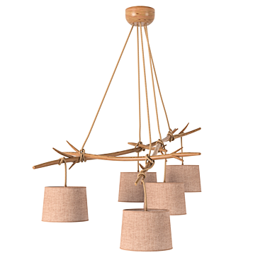 Sabina Chandelier: Elegant and Energy-saving 3D model image 1 