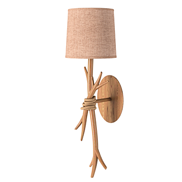 Sabina Sconce: Elegant Beige Wall Light 3D model image 1 