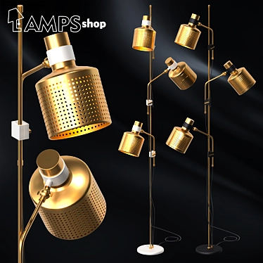 Mystic Glow Riddle Floor Lamps 3D model image 1 