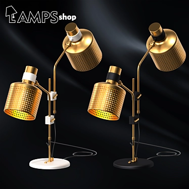Mystic Glow Duo Lamp Set 3D model image 1 