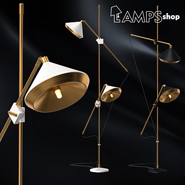 Shear Elegance Floor Lamps 3D model image 1 