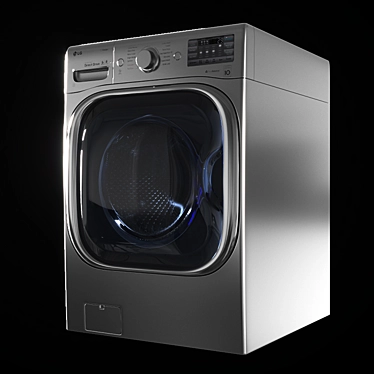 Efficient LG Washing Machine 3D model image 1 