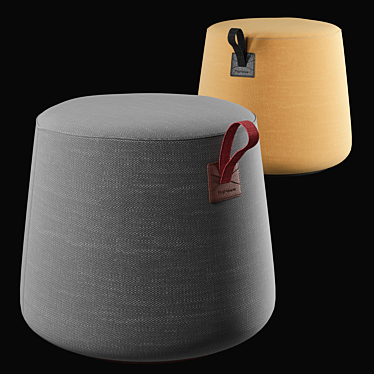 Modest Round Pouf: Stylish and Functional 3D model image 1 