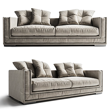 Elegant Mayfair Sofa: Timeless Luxury 3D model image 1 