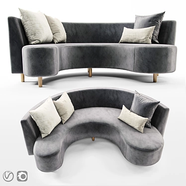 Modern Vid Sofa 2013 3D model image 1 