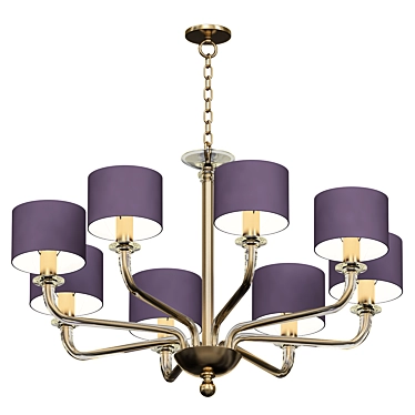 Elegant CZARINA 8 Smoke Silver 3D model image 1 