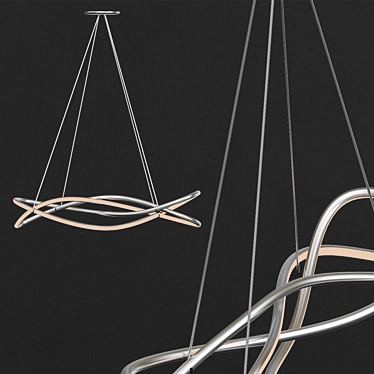 Coaster LED Pendant: Modern Lighting 3D model image 1 