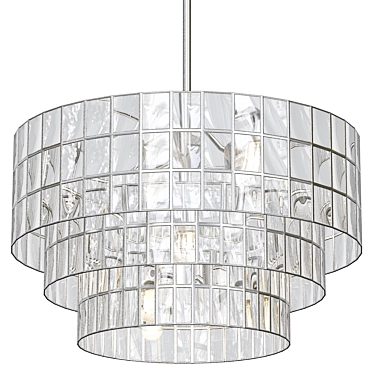 Capiz tiered chandelier