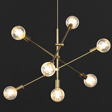 BONLICHT Sputnik Chandelier 3D model image 1 