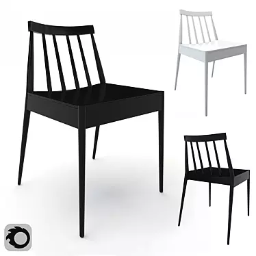 Sleek Hemstad Chair: Modern, Elegant, and Comfortable 3D model image 1 