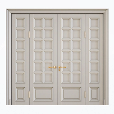 Elegant Classic Interior Doors 3D model image 1 