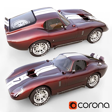 Legendary Shelby Daytona Cobra: Classic Revived 3D model image 1 