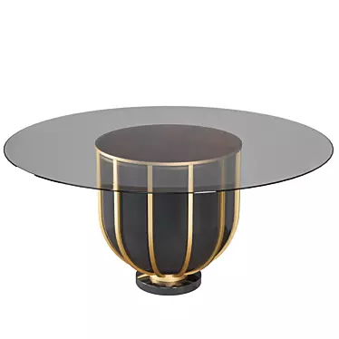 Elegant Meridien Dining Table 3D model image 1 